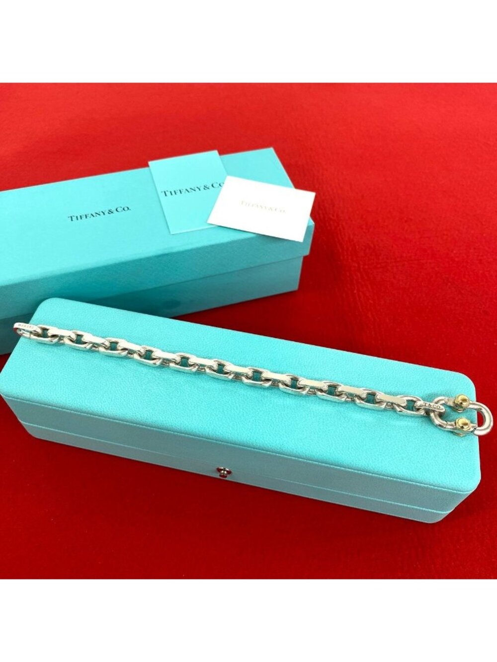 Tiffany & Co Manufacturers Bracelet Silver Yellow Gold